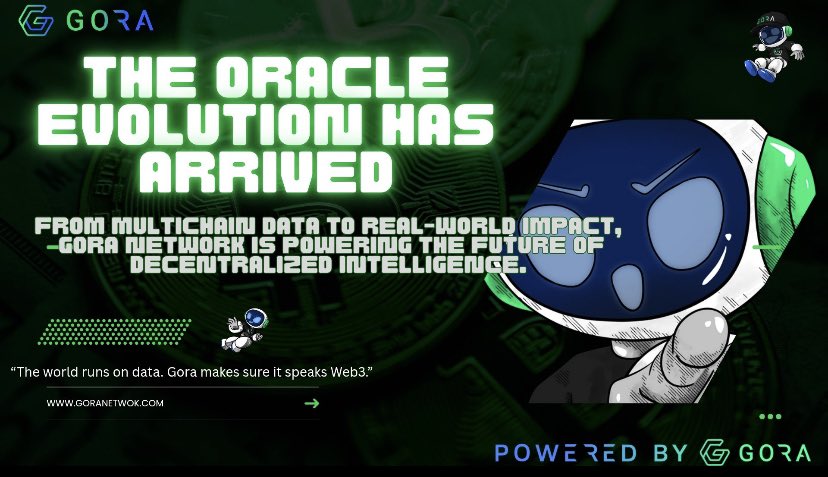 MaxzyPendragon's tweet photo. Smarter Networks, Smarter World.

 @GoraNetwork is bridging multi-chain data with real-world impact, unlocking the next era of decentralized intelligence.

Together, we’re building a future that’s more connected, transparent, and unstoppable. https://t.co/jjmXSCri7Y