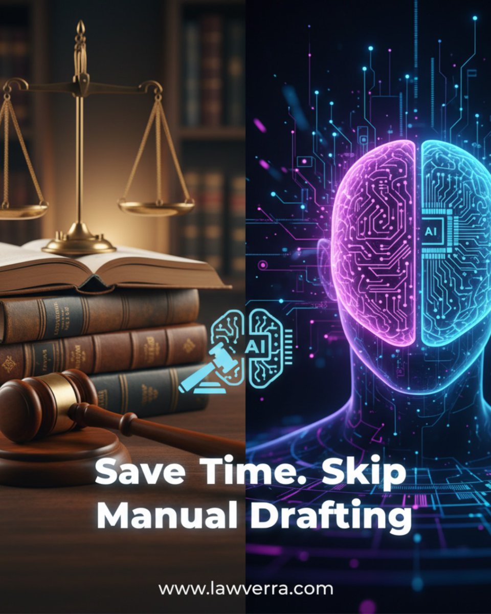 Lawverra_ai's tweet image. Lawyers, say goodbye to manual drafting. Get your time back and focus on your clients. Lawverra uses AI to simplify legal work.
🔗 lawverra.com
#LegalTech #LawyerLife #AIforLawyers #LawFirmEfficiency #FutureOfLaw