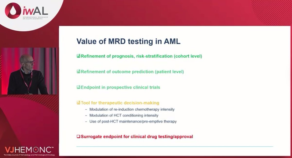 VJHemOnc's tweet photo. 🥊At #iwAL25 we've got a great debate on whether MRD is a universally accepted assay/standard of care for the management of fit adults with newly-diagnosed #AML
w/ @sanamloghavi, Roland Walters, @EuniceWangMD, @JustinWattsMD
#LeuSM #iwAL https://t.co/RZnWFZK5EM
