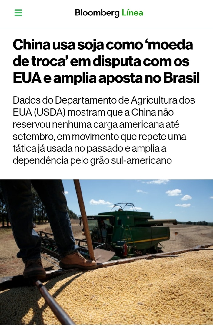 Com certeza haverá uma excelente negociação para os produtores americanos!!
Na mosca!!