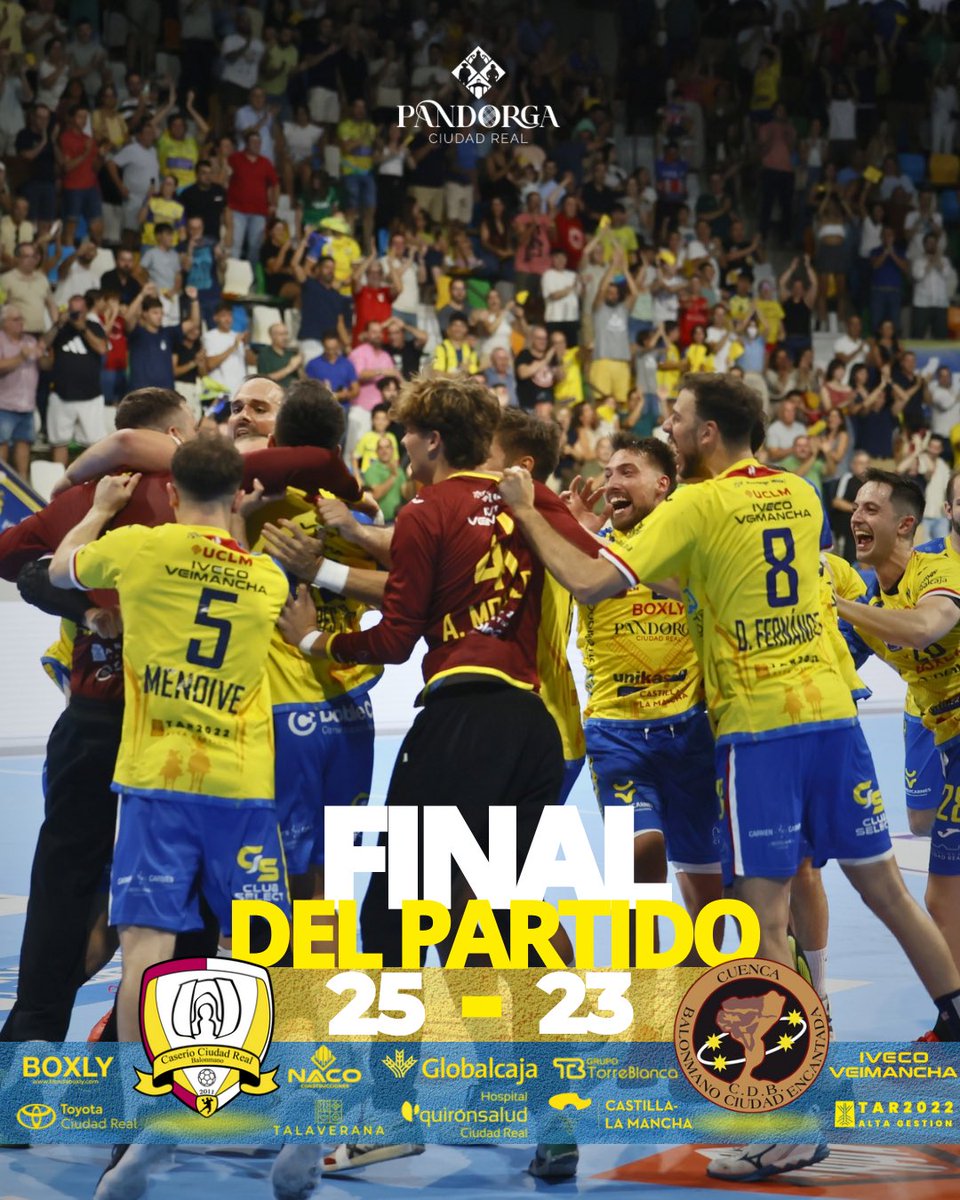 FINAL DE PARTIDO | LIGA NEXUS ENERGÍA <a href="/ASOBAL/">ASOBAL</a> 

BENDITA LOCURA 🥹💛

@balonmano_caserio 25 - 23 <a href="/BMCdadEncantada/">REBI Balonmano Cuenca 🌪️</a> 

#balonmanocaserío #asobal