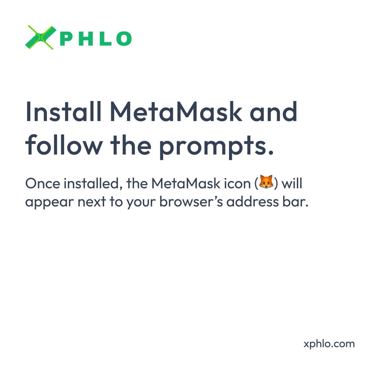 xPhlo2025's tweet photo. Step2: Install MetaMask to set up your secure Web3 wallet.

Once installed, look for the 🦊 icon next to your browser’s address bar — this confirms MetaMask is ready to use.

Start your journey here 👉 https://t.co/bQExmcdhw6 

#XPHLO #TokenClaim #FutureOfInsurance https://t.co/UCyhnLvpkA