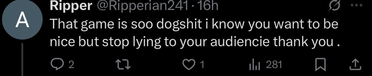 DarthMicroT's tweet image. People have really gotten to a point where they believe subjectivity doesn’t exist. 

Because you didn’t enjoy a game , doesn’t mean everyone in the planet doesn’t also. 

I’ve seen this become more and more common. 

“ you agree with me or you’re a liar”

Must be nice to be…