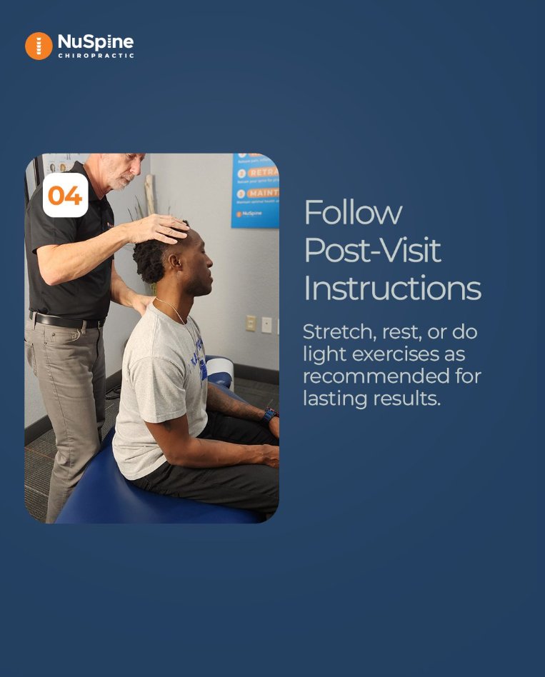 "Tip #4 to Improve Your Chiropractic Visits" 🩺🧑🏻‍⚕️

4) Follow post-visit instructions for lasting benefits.

Book your next visit today and keep your spine performing at its best.

$29 New Patient Special!
#wellnesstips #FitnessJourney #performer #StayHealthy #SelfCare #gymer