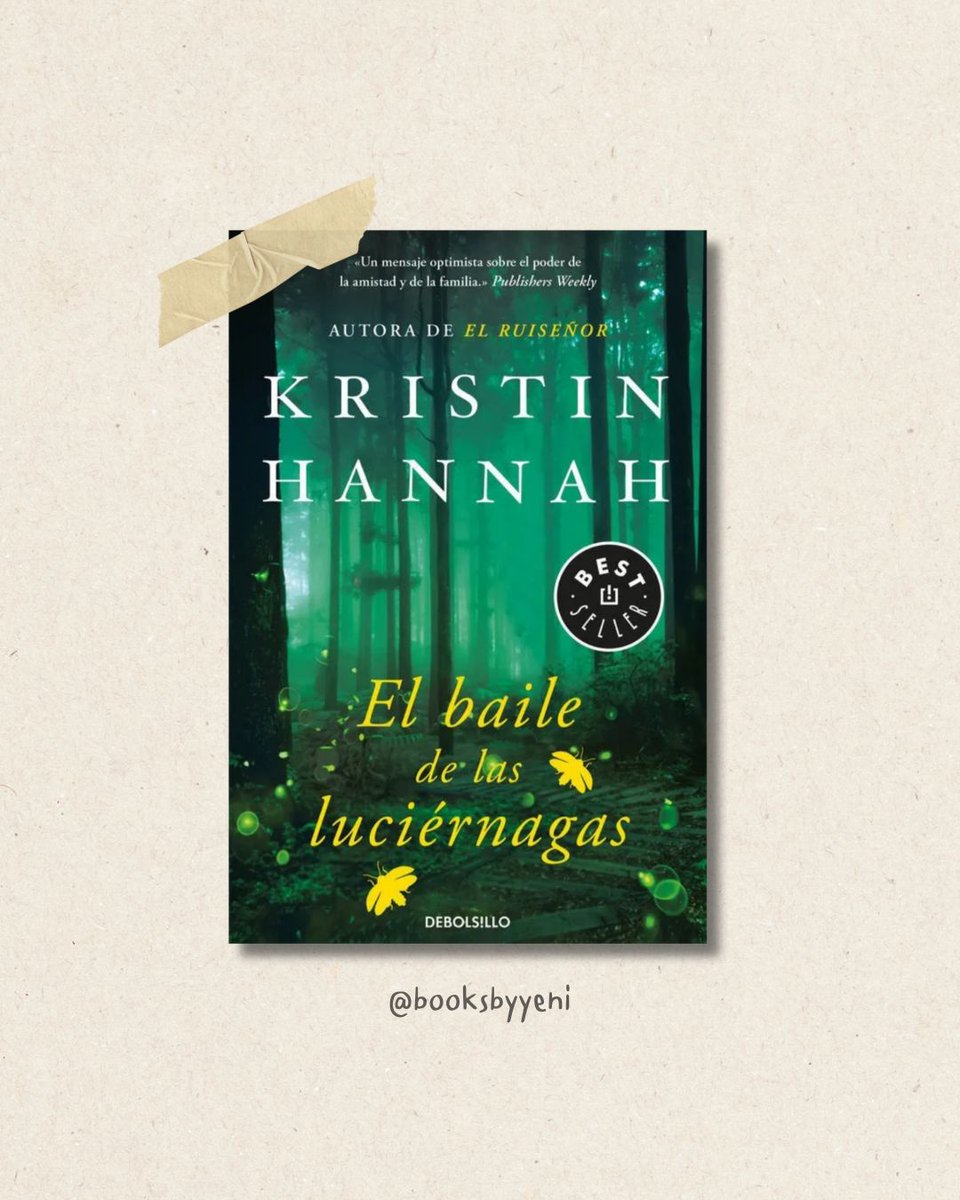 ✨Hace un tiempo vi la serie de Netflix «Firefly Lane» en español «El baile de las luciérnagas,  y me enganchó mucho. Después descubrí que estaba basada en los libros de Kristin Hannah, una autora que ya me había conquistado con «El ruiseñor», uno de mis favoritos de este año.