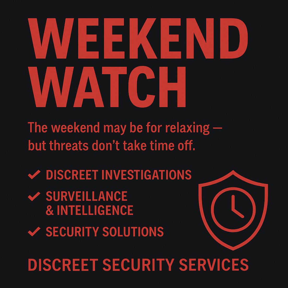 dssimd's tweet image. That’s why Discreet Security Services is always ready with:
✔️ Discreet Investigations
✔️ Surveillance &amp;amp; Intelligence
✔️ Security Solutions

Stay protected. Stay prepared.
📲 Contact us today for peace of mind.