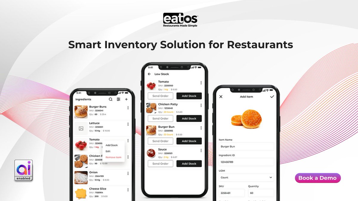 myeatos's tweet image. Optimize stock levels and reduce waste seamlessly with integrated AI technology, always.

Book a Demo @ eatos.com/bookademo

#OrderOS #eatOS #FutureofRestaurantTechnology #RestaurantsMadeSimple
