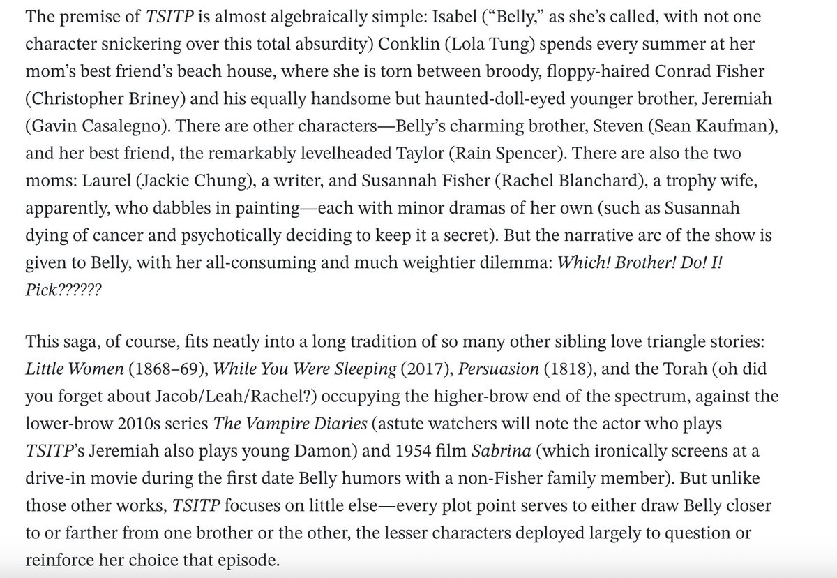 doriechevlen's tweet photo. I went LONG on The Summer I Turned Pretty for @LAReviewofBooks — please let me know all your takes because 2k words deep, I think I've still only scratched the surface! https://t.co/STckguhWx0 https://t.co/jsNnnbjU9n