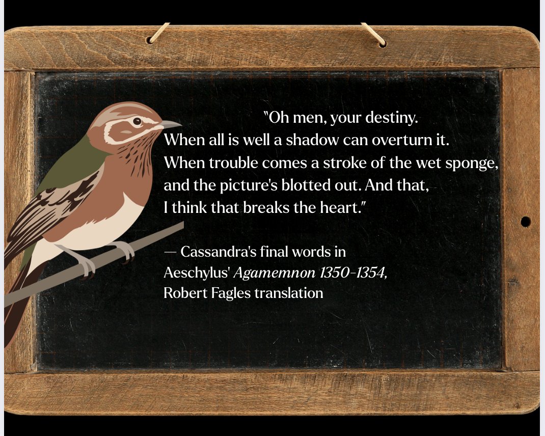 booksbyJeanneR's tweet image. Saturday Vibe
#Snippet
Not from me,
but a quote that's been preying on my mind today
🔥🔥Immortal Aeschylus 🔥🔥