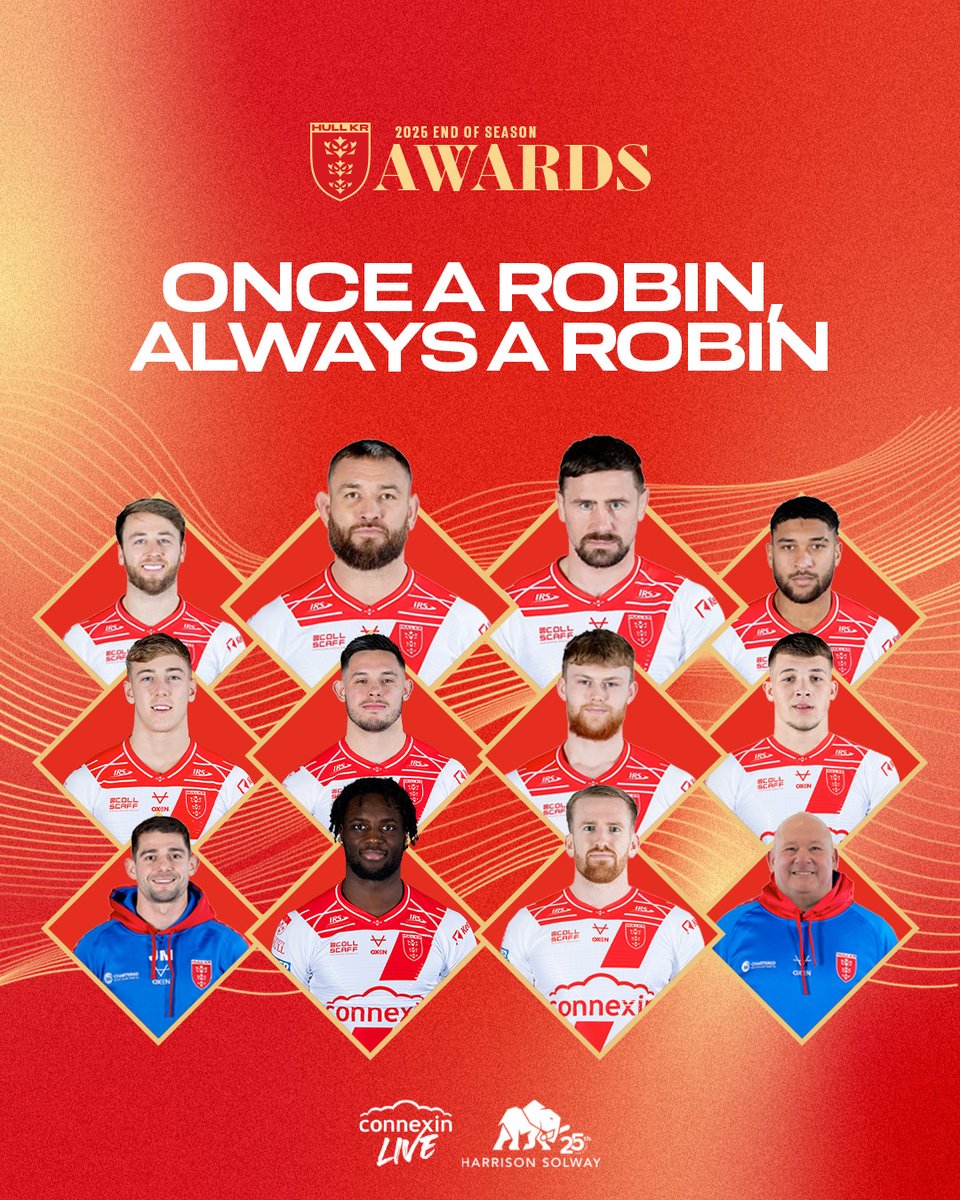 ONCE A ROBIN, ALWAYS A ROBIN ❤️

Hull KR pay tribute to departing Robins 👉 tinyurl.com/3tmydd47

#UpTheRobins🔴⚪️