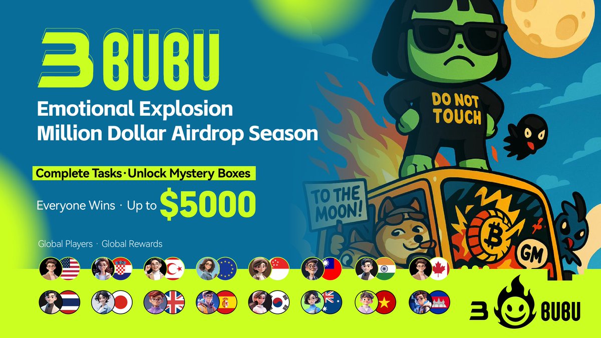 🔥 Join #3BuBu #1MMegaAirdrop NOW – get exclusive access!
👉t.me/Three_BuBu/1

💥FREE 10U Miner 💥Blind Box (up to $5,000) for Completing Basic Tasks !

⏳Sep 22 18:00 ‒ Oct 20, 23:59 (UTC+8)

#BSC #3BuBuFan #Airdrop #Rebase