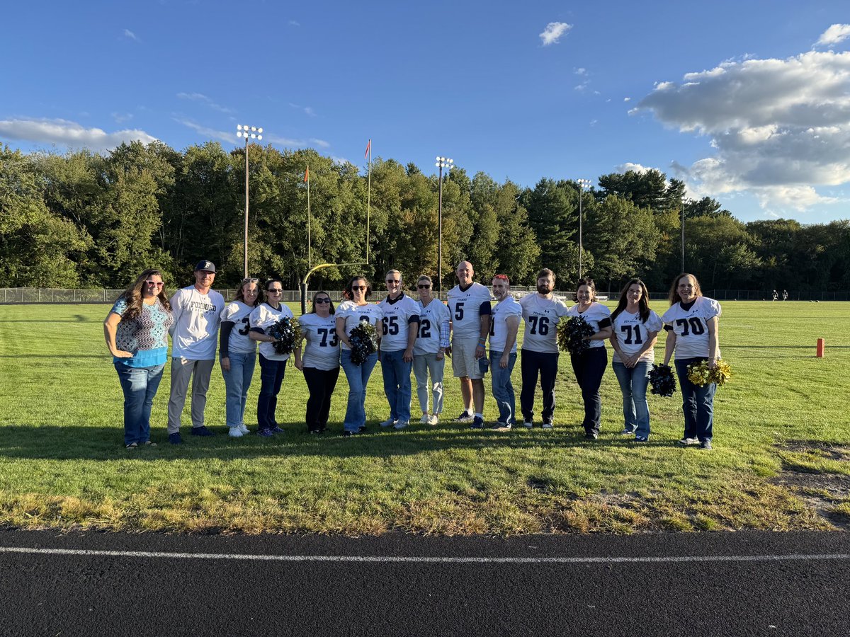 FoxboroughHS's tweet photo. Congratulations to our FHS faculty honored at last night’s football game on Teacher Appreciation Night. https://t.co/8o8vixI6qa