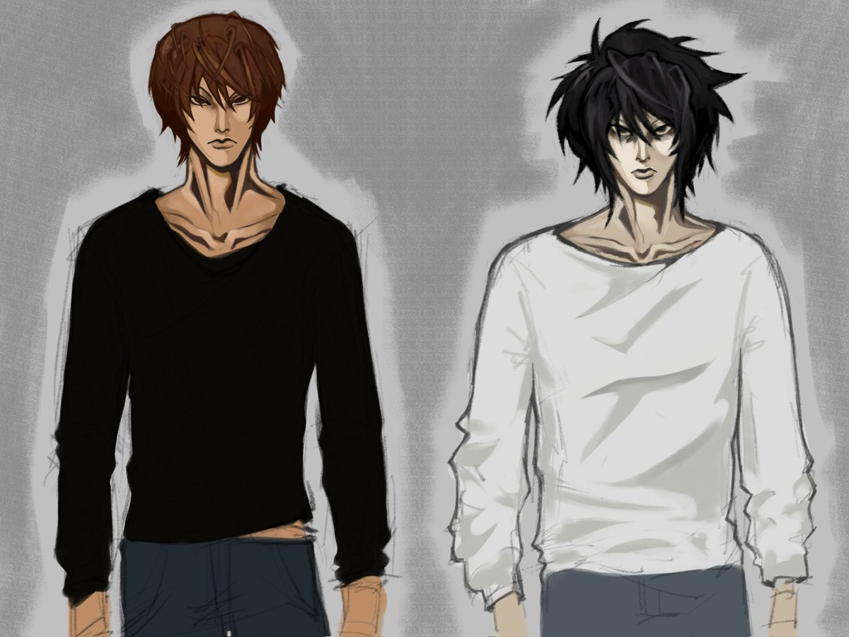 deathdirk69's tweet photo. death note x fear and hunger fanart #deathnote #FearandHunger ily light ily L https://t.co/G5Pbuk9nBA