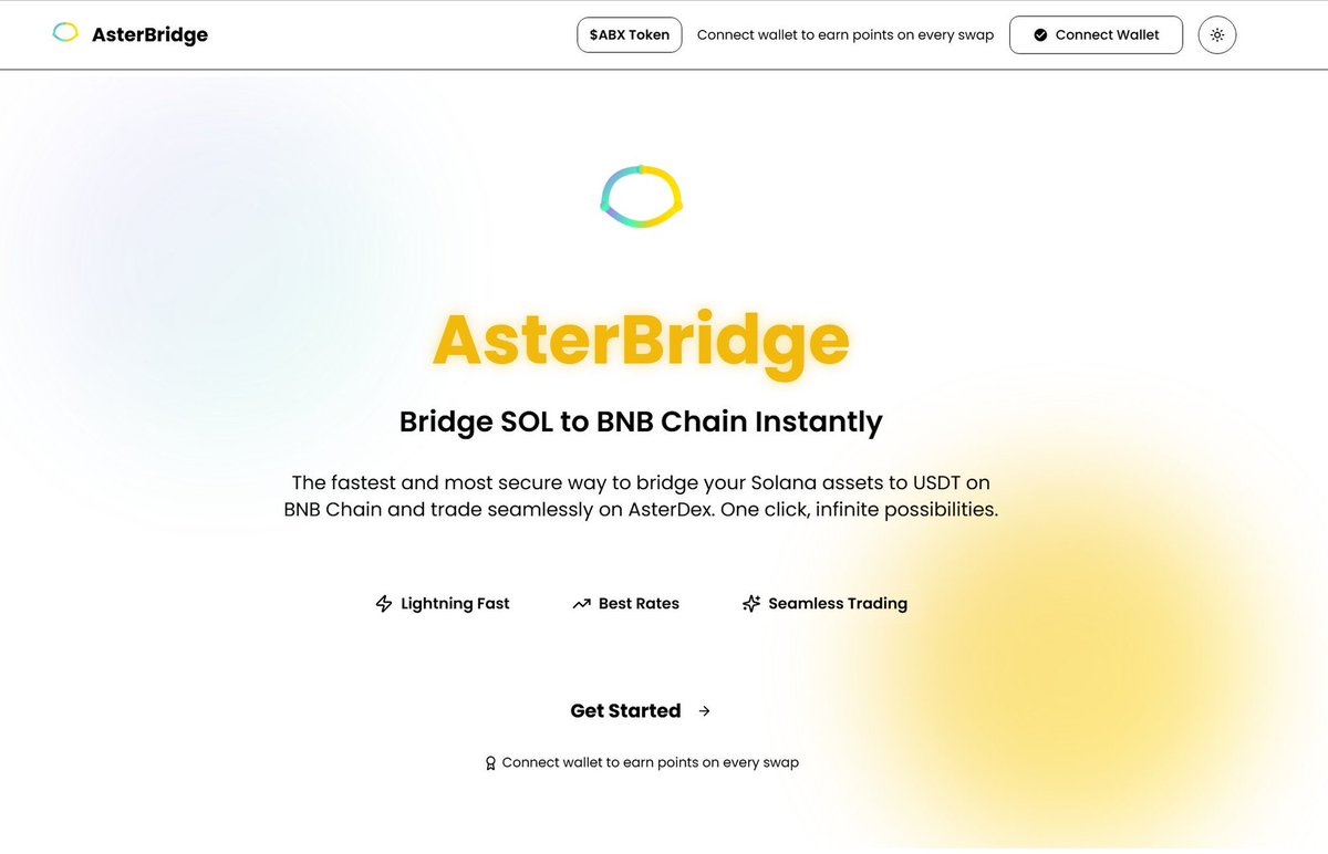 hall monitor (@hallmonitor19) on Twitter photo Easily bridge SOL > BNB chain to buy $Aster without the need to use a VPN or connect your wallet.
<a href="/asterbridgexyz/">Asterbridge</a> $ABX Easily bridge SOL > BNB chain to buy $Aster without the need to use a VPN or connect your wallet.
<a href="/asterbridgexyz/">Asterbridge</a> $ABX