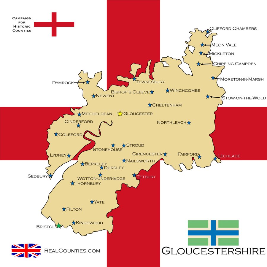 Always interested to know about groups like ourselves elsewhere, so a genuine question, about our neighbours to the north.
Apparently it's Gloucestershire Day tomorrow. So is there a group championing that historic county?
<a href="/RealCounties/">Campaign for Historic Counties</a> <a href="/UKCounties/">British Counties Campaign</a> <a href="/britishcounties/">Asc British Counties</a> <a href="/BBCGlos/">BBC Gloucestershire</a>