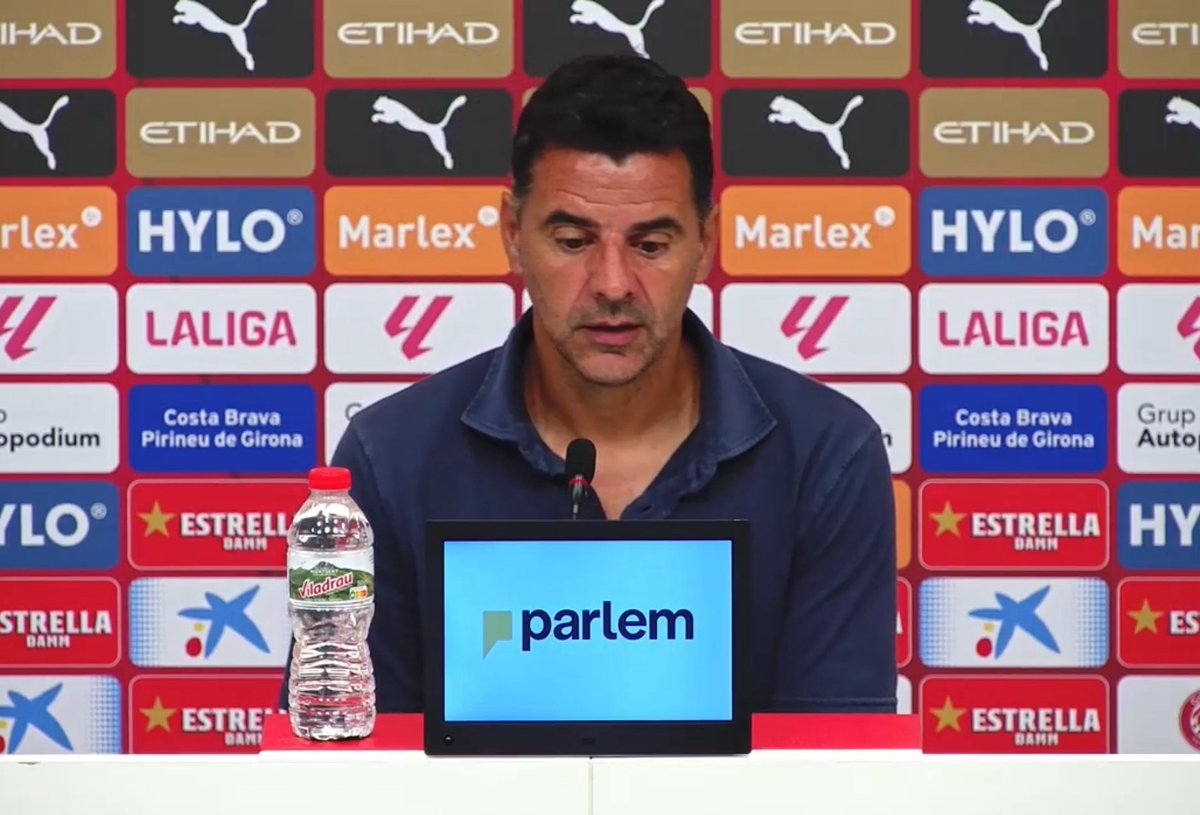 🗣️ Míchel a la roda de premsa després del Girona 0-4 Levante: “Som el pitjor equip de la categoria i només queda treballar”.