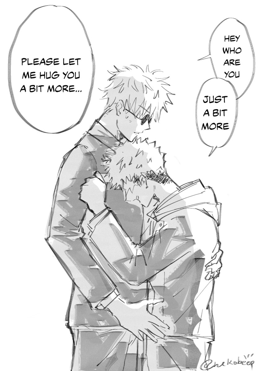 nekobeep's tweet photo. A few months after defeating Sukuna, Yuji was hit by a curse and traveled back in time to meet Gojo high school.
"Hello Gojo-san, I'm Itadori Yuji, the person you saved 11 years later, the person who will love you forever." https://t.co/sJgwY1NOho
