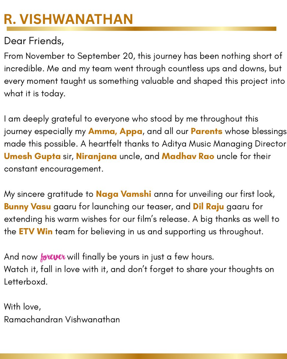 #Forever from tomorrow 🤍

Om Namah Shivaya 🔱🧿

<a href="/paruchuri05/">PARUCHURI</a> 
<a href="/Srikar060704/">Srikar</a> 

Letterboxd:- boxd.it/WfPS