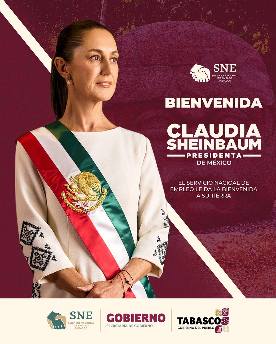 SNE_Tabasco's tweet image. ¡Villahermosa, corazón del Edén! Hoy 12:30 hrs en el Parque Tabasco ‘Dora María’ recibimos a nuestra Presidenta @Claudiashein. Con fuerza y unidad, construimos el segundo piso de la transformación. #SNET 🇲🇽