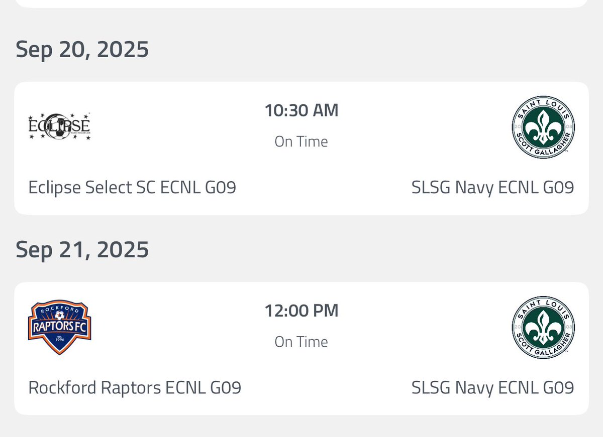 First games of the season on the road! 
Let’s Go!!!