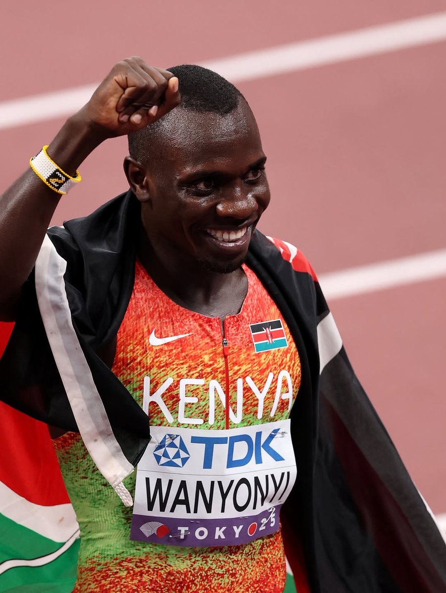 LewisNdirangu7's tweet photo. Congratulations to Emmanuel Wanyonyi for breaking the Championship record in the 800m World championship in Tokyo winning gold. You are now the world champ in 800m. Enjoy https://t.co/fHTyN2HB3P