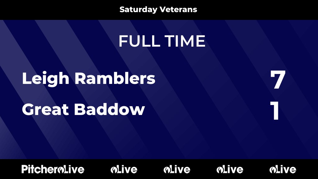 FULL TIME: Leigh Ramblers 7 - 1 Great Baddow
#LEIGRE #Pitchero
leighramblers.com/teams/280921/m…