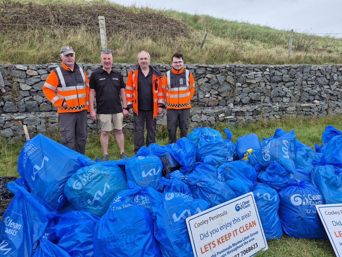 What a day for our big beach clean in Templetown <a href="/CleanCoasts/">Clean Coasts</a> .