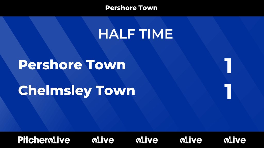 HALF TIME: Pershore Town 1 - 1 Chelmsley Town
#PERCHE #Pitchero
pershoretownfc.co.uk/teams/257996/m…