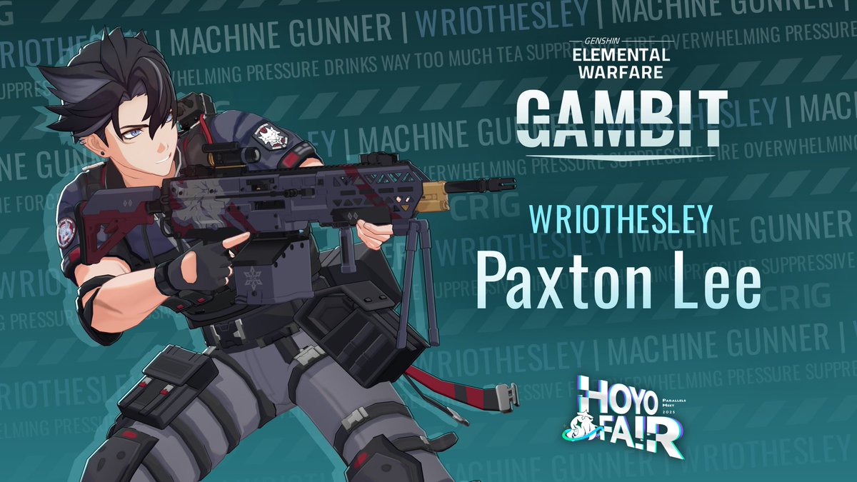 I had a nickel for every time I voiced Wriothesley getting shot, I'd have two nickels. Which isn't a lot... but bro deserves a medal or something by now.

I had the honor of hopping in the booth for <a href="/No_Tables/">No_Tables</a>' latest episode of Elemental Warfare - go check it out! #HoYoFair