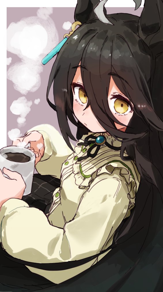 α2 ウマ娘 コーヒー&寛ぐ マンハッタンカフェ スリーブ&プレイマット α2 ウマ娘 コーヒー&寛ぐ マンハッタンカフェ スリーブ&プレイ