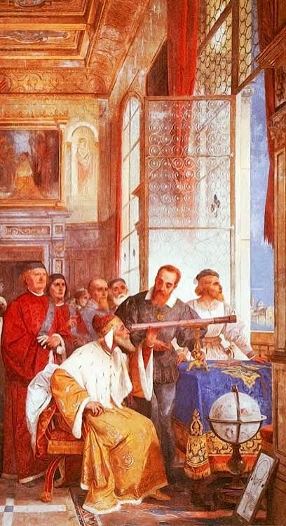 Próximo martes 23, 21h online
Ciclo "Astronomía y arte"
Galileo y el telescopio por Gabriel Gómez, astrónomo.
(Galileo mostrando su telescopio a las autoridades de Venecia)