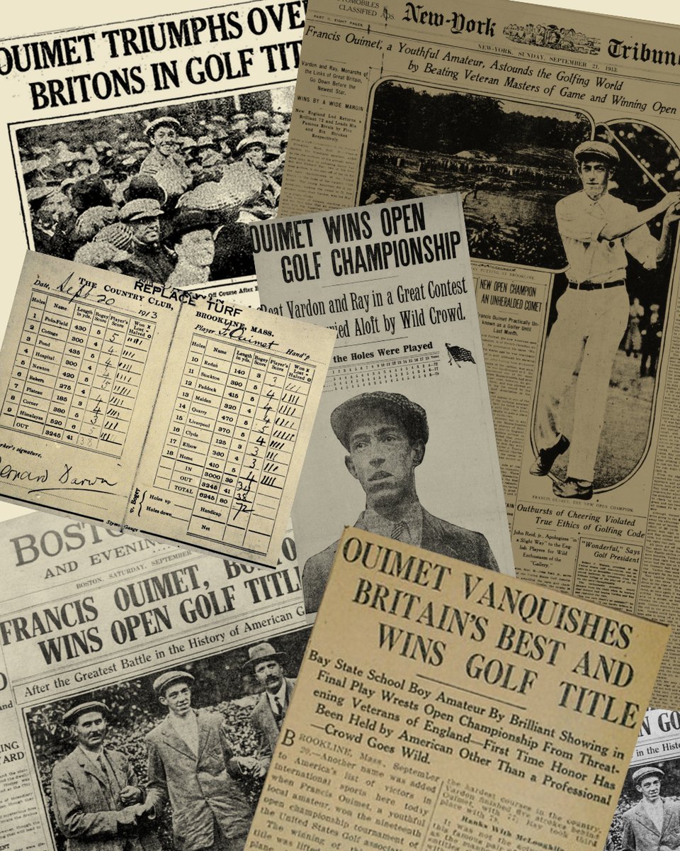 "𝐀 𝐥𝐚𝐝 𝐰𝐢𝐭𝐡 𝐚 𝐡𝐞𝐚𝐫𝐭 𝐨𝐟 𝐨𝐚𝐤 𝐚𝐧𝐝 𝐧𝐞𝐫𝐯𝐞𝐬 𝐨𝐟 𝐬𝐭𝐞𝐞𝐥" 

– 𝐖𝐚𝐥𝐭𝐞𝐫 𝐌𝐮𝐫𝐩𝐡𝐲, 𝐁𝐨𝐬𝐭𝐨𝐧 𝐇𝐞𝐫𝐚𝐥𝐝 

On a Saturday afternoon in Brookline on September 20, 1913, American golf changed forever...