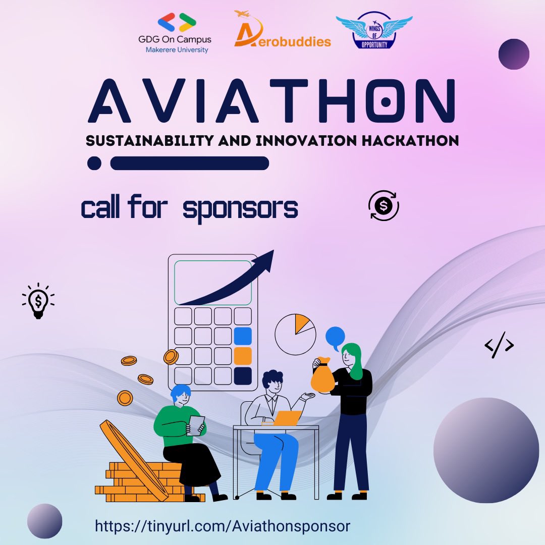 aerobuddiesug's tweet image. 🚀 Call for Sponsors – Aviathon 2025! 🚀

The Aviathon: Sustainability and Innovation Hackathon is coming this October 2025 — bringing together innovators, students, and industry leaders to reimagine the future of aviation ✈️🌍.

We’re inviting sponsors and partners to join ….