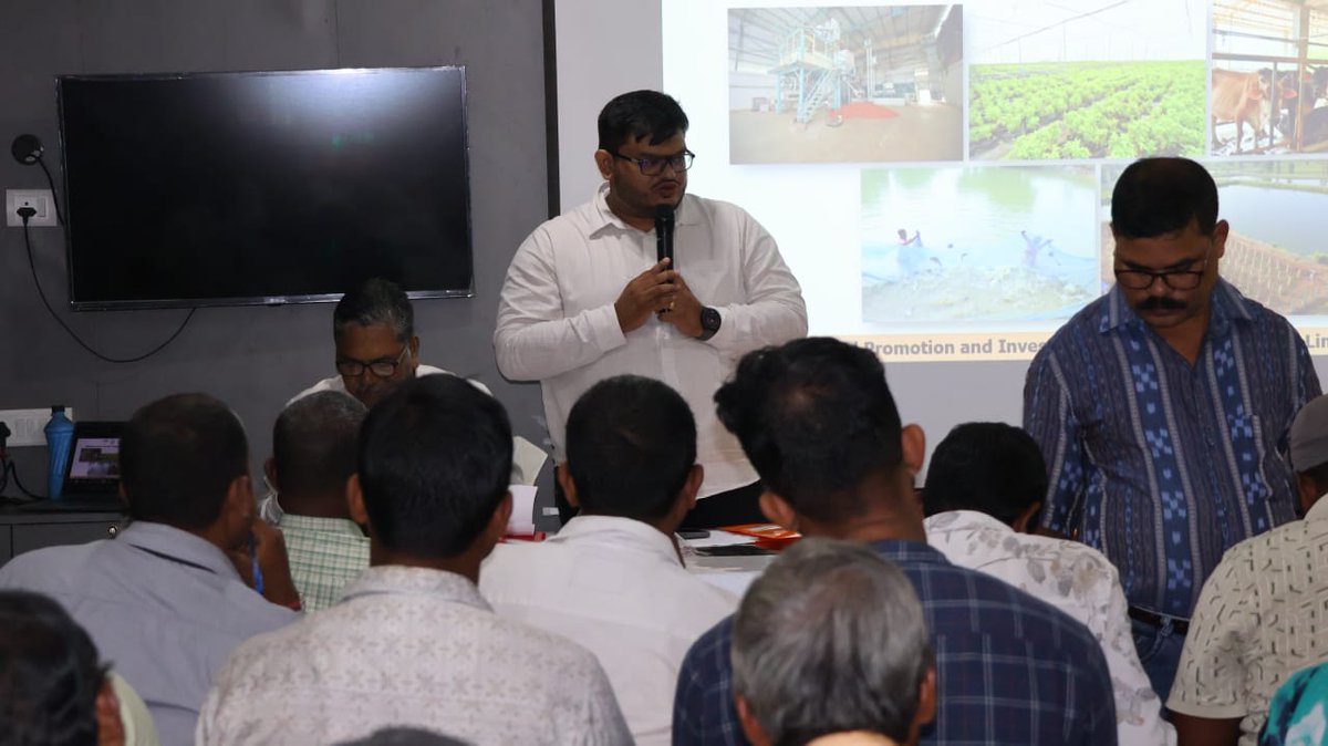 APICOL_Odisha's tweet photo. A District-Level Sectoral Event on Food Processing under MKUY was held at Balasore with participation from agriculture department officials from , 10 entrepreneurs, 6 FPOs & 13 SHGs.
Resource persons from APICOL encouraged to explore processing enterprises under MKUY. 
#MKUY #FoodProcessing #Sectoralevent #APICOL #Balasore #Entrepreneurship

@arvindpadhee @DBalasore