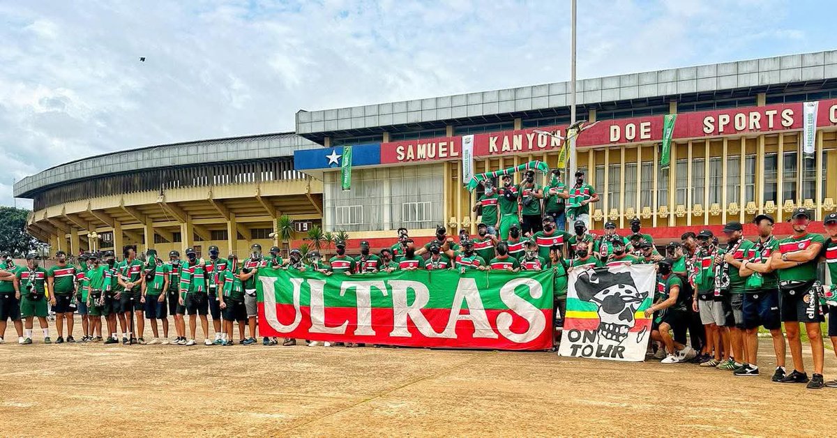 الفيراج سود (المنعرج الجنوبي) في جولة!

صورة جماعية لأعضاء أولتراس غرين كورسارز Ultras Green Corsairs الوافدين إلى ليبيريا لمساندة الفريق في الدور التمهيدي الأول من دوري أبطال أفريقيا و إيتوندار ON TOUR حاضر في أدغال افريقيا 🟢🔴

#ultrasmentality 
#viragesud