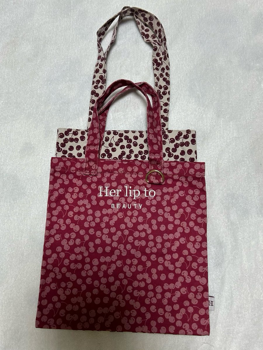 Herlipto HLT Mini Tote トートバッグ ボルドー 赤