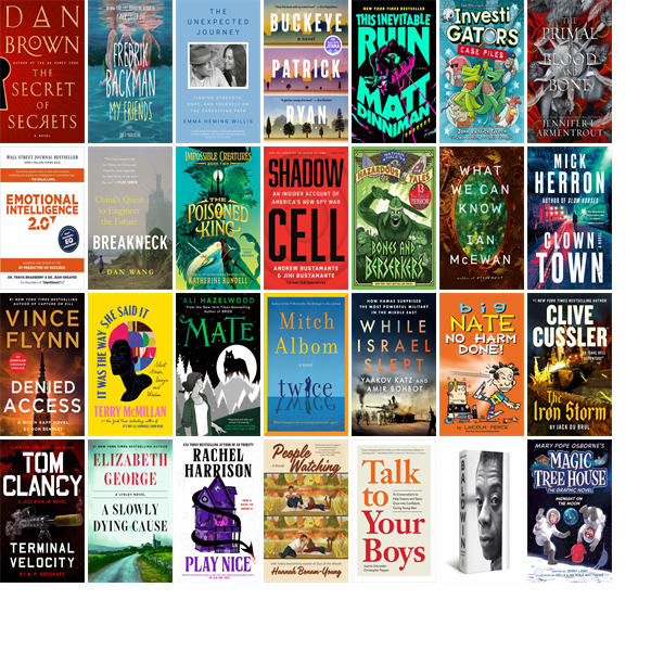 This week the Keene Public Library has 102 new books.  New items include The Secret of Secrets and 107 Days. wowbrary.org/nu.aspx?p=1021…
