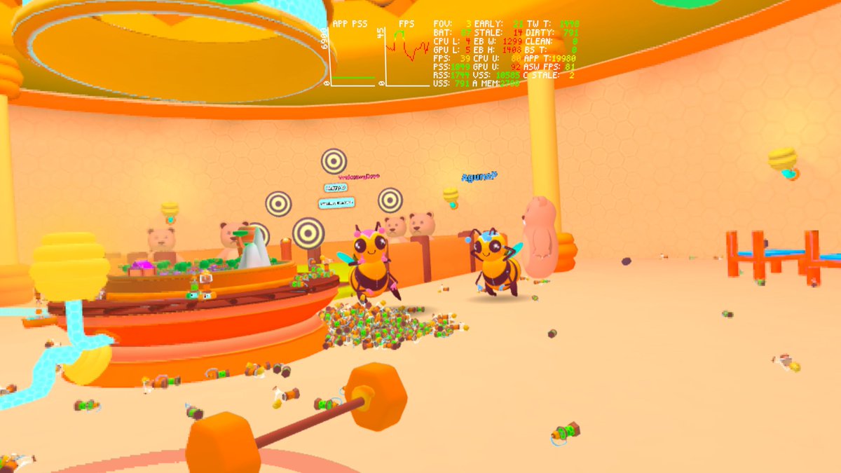 Never leave the QAs alone in the lobby, they’ll figure out how to bug it!

#VRgame #Indiegame #HoneyPot #screenshotsaturday  #TowerDefense