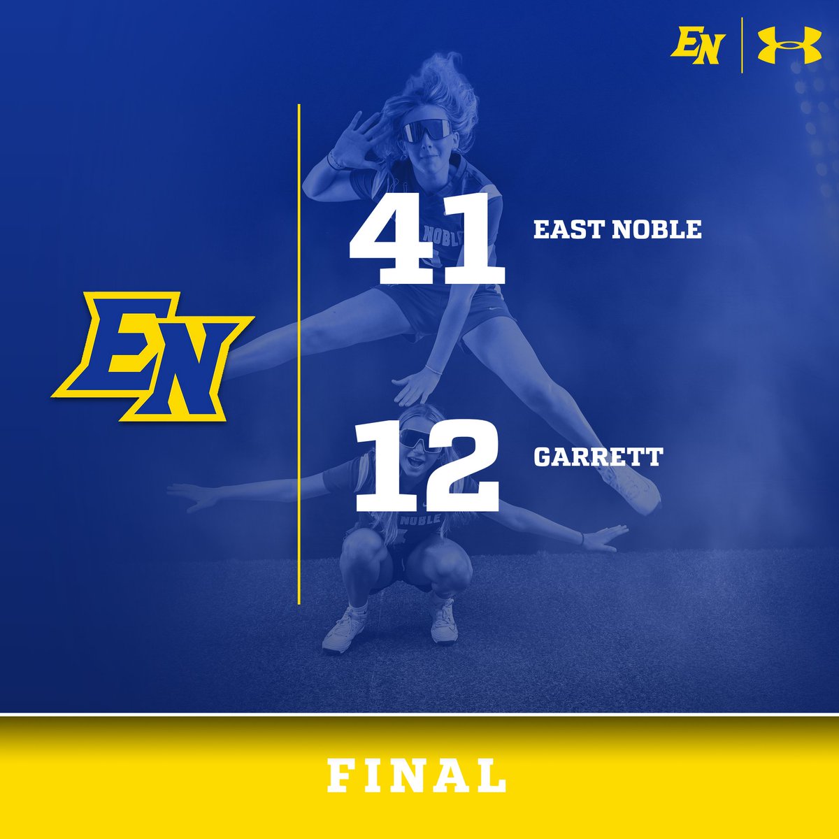 East Noble Knights Girls Flag Football with a dominating performance over the Garrett Railroaders!!