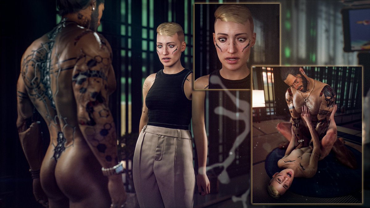 Sandra and John
#VirtualPhotographer #PhotoMode #Cyberpunk2077 #PhantomLiberty #EroticCyberpunk #DarkRomance