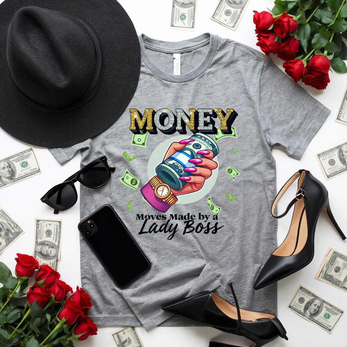 TheClubHits's tweet photo. New “Money moves made by a Lady Boss“ tees purchased at my Printify Shop https://t.co/KP4VumOT0X #printify #printifyshop https://t.co/nOsDP2uYGD