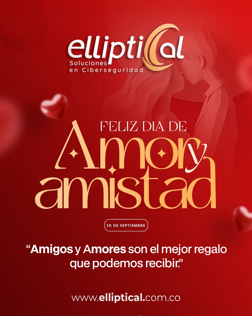 EllipticalSAS's tweet image. 💖🔐 En este Día de Amor y Amistad celebramos lo más valioso: las conexiones que nos hacen sentir seguros, acompañados y fuertes. Porque al igual que en la ciberseguridad, en la vida también necesitamos vínculos que nos protejan y nos inspiren a seguir creciendo juntos. 🌟