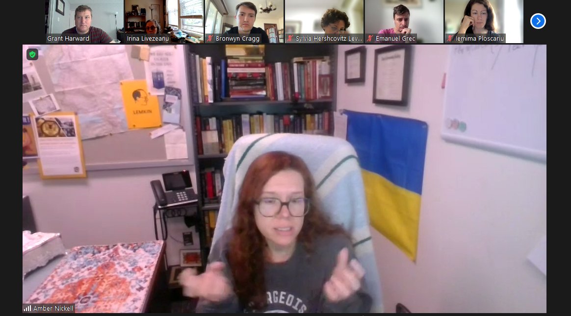 Dr. Grant T. Harward (@gharward) on Twitter photo The <a href="/Soc4RoStudies/">Society for Romanian Studies β SRS</a> Holocaust and Second World War Working Group held its first meeting following the summer break today. We enjoyed a fascinating discussion with <a href="/Amber_N_Nickell/">Amber Nickell, PhD πΊπ¦π»</a> about how her research into the Holocaust in Ukraine brought her into contact with Romania. The <a href="/Soc4RoStudies/">Society for Romanian Studies β SRS</a> Holocaust and Second World War Working Group held its first meeting following the summer break today. We enjoyed a fascinating discussion with <a href="/Amber_N_Nickell/">Amber Nickell, PhD πΊπ¦π»</a> about how her research into the Holocaust in Ukraine brought her into contact with Romania.