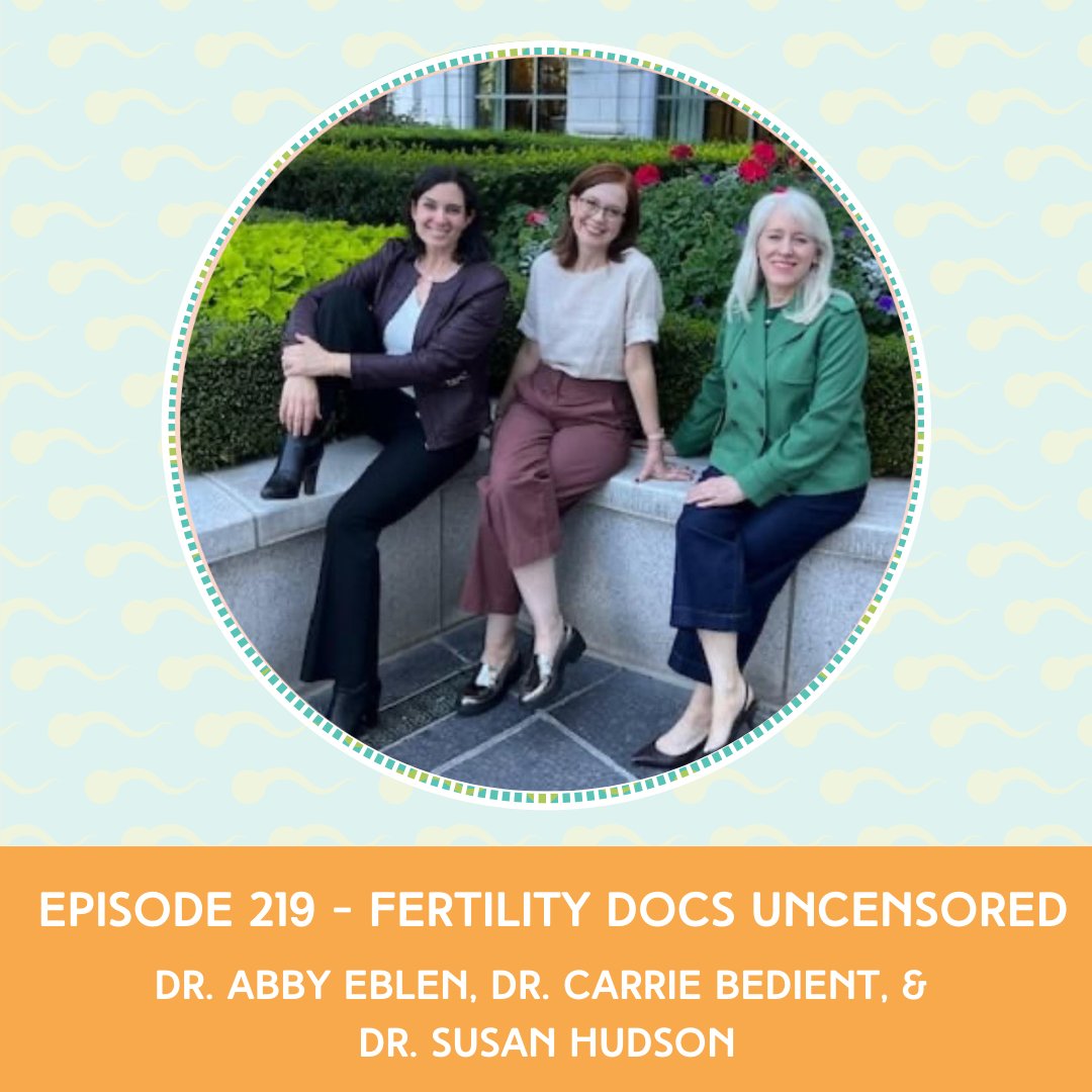 This Week’s PODCAST: Ellen &amp; Jennifer host Fertility Docs Uncensored. Drs.
Hudson, Bedient &amp; Eblen unpack fertility myths, PGT-A testing, surrogacy ethics &amp; the
impact of new laws, plus insights from their book The IVF Blueprint. #IWTPABIY #BFF #Surrogacy zurl.co/Bfz3U