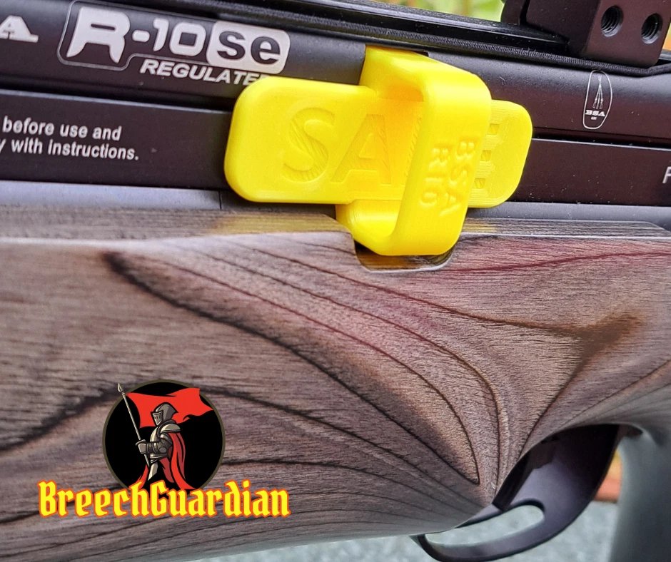 Breech Guardian  - New Airgun safety flag device that fits BSA R-10 SE PCP airguns where the multi-shot mag sits. Grab it here: ebay.co.uk/itm/2269740764… #airguns #BSAPCP #airgunshooting #airgun #pcpairgun