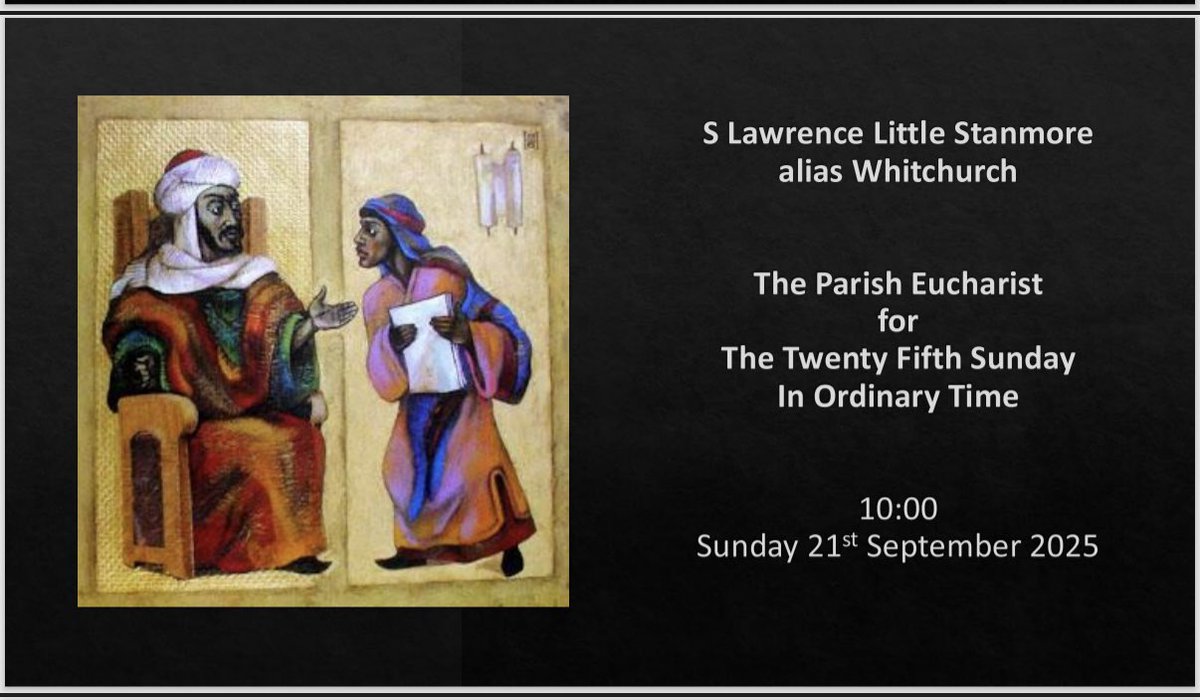 Jesus reminds us in Luke 16:1-13: You cannot serve God and wealth. As we gather for the Parish Eucharist at 10:00, we pray that world &amp; political leaders may use power wisely, serving justice, compassion &amp; peace above self-interest. #25thSunday