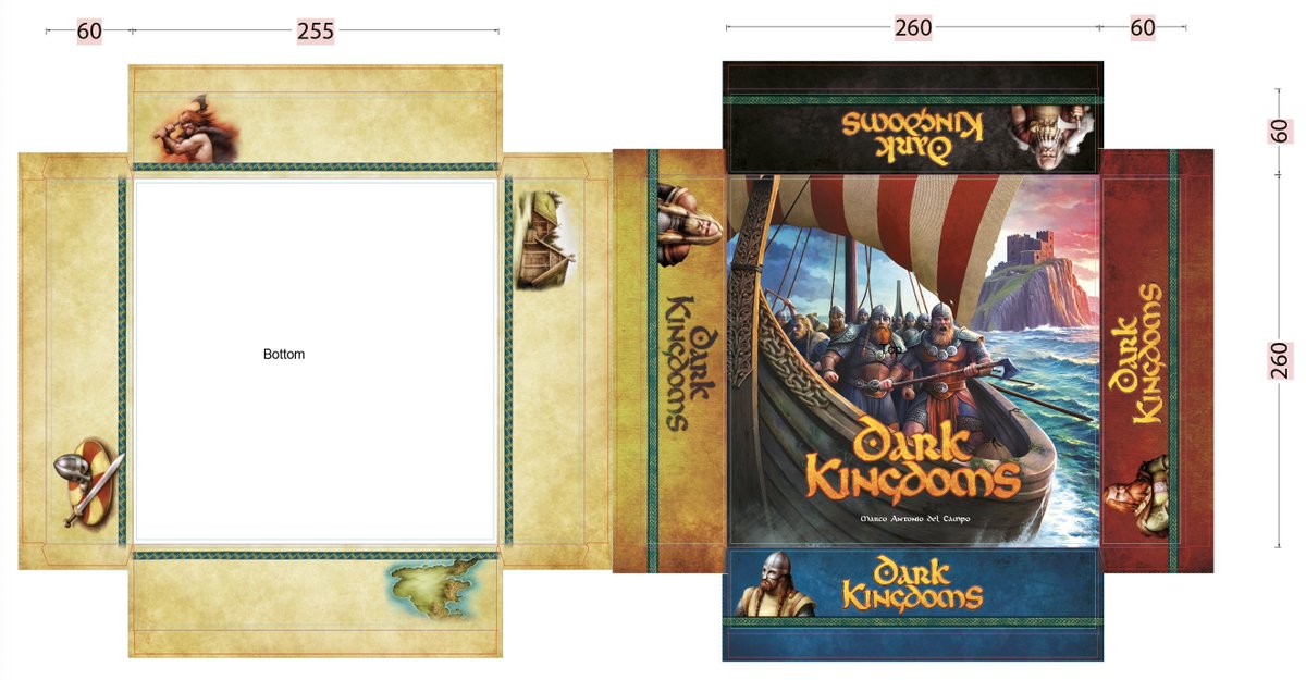 M_Antonio_del_C's tweet image. Diseñando la caja de Dark Kingdoms. #boardgames