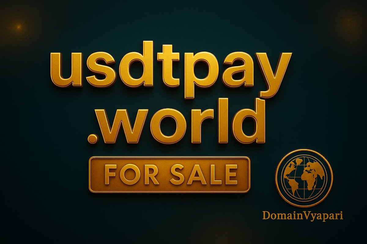 DomainVyapari's tweet image. USDTPAY.WORLD  Stable coin market booming $255B+ cap, USDT dominates with $170B+ share &amp;amp; $1.3T+ settled on-chain, Global transaction volume 2024 $5.7T+ ,The future of crypto payments &amp;amp; Web3 finance is here #DomainForSale #Crypto #USDT @afternic  #Web3 #Fintech #domain