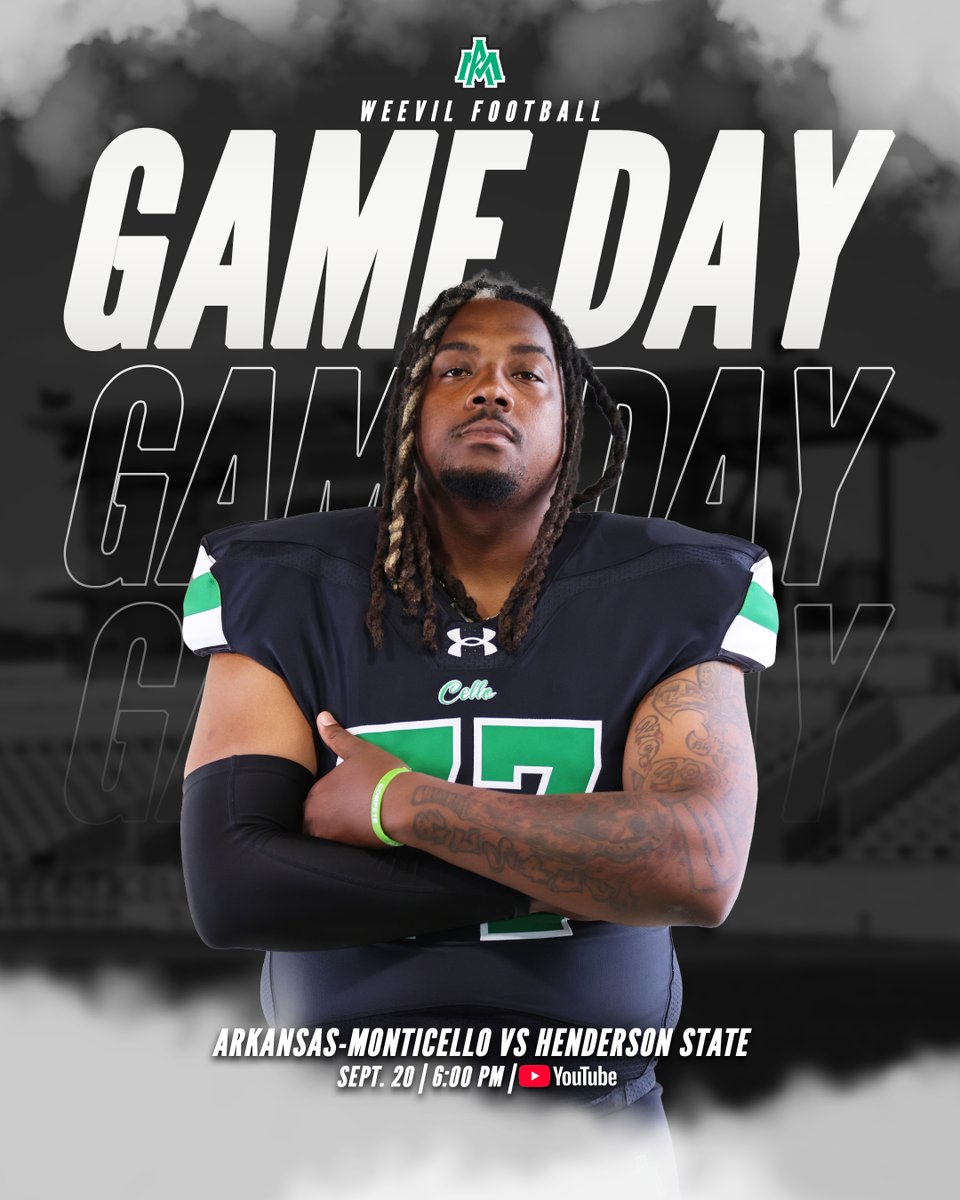 𝗚𝗔𝗠𝗘 𝗗𝗔𝗬 𝗪𝗜𝗧𝗛 𝗧𝗛𝗘 𝗥𝗘𝗗𝗗𝗜𝗘𝗦! 🏈

🆚: Henderson State
⌚️: 6:00 PM
🏟️: Willis "Convoy" Leslie Cotton Boll Stadium
📰: bit.ly/46u06at
📺: youtube.com/WeevilNation
📊: uamsports.com/coverage
🎙️: 93.7 KHBM

#Eatemup | #Raisethebar