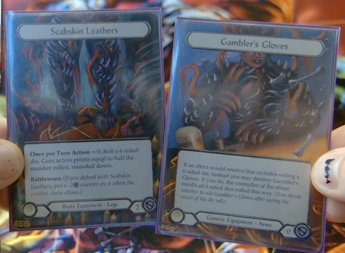 If you want to be entered into a GIVEAWAY for hand-altered Levia-themed Scabskins and Gambler's Gloves, check out my new deck tech on YouTube! #fabtcg